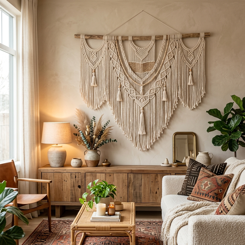 Handwoven Macramé Wall Hanging