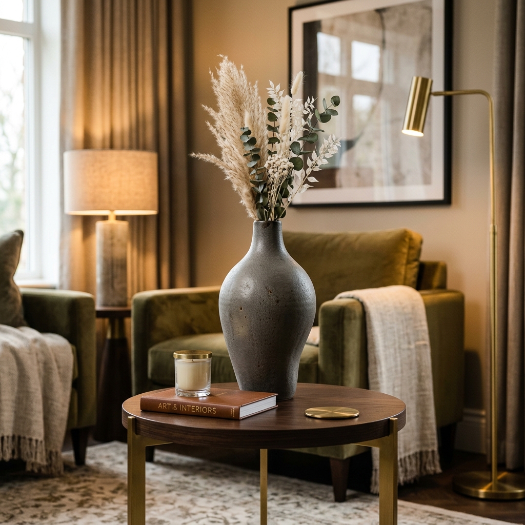 Home Decor Items — Vases, Mirrors, Curtains