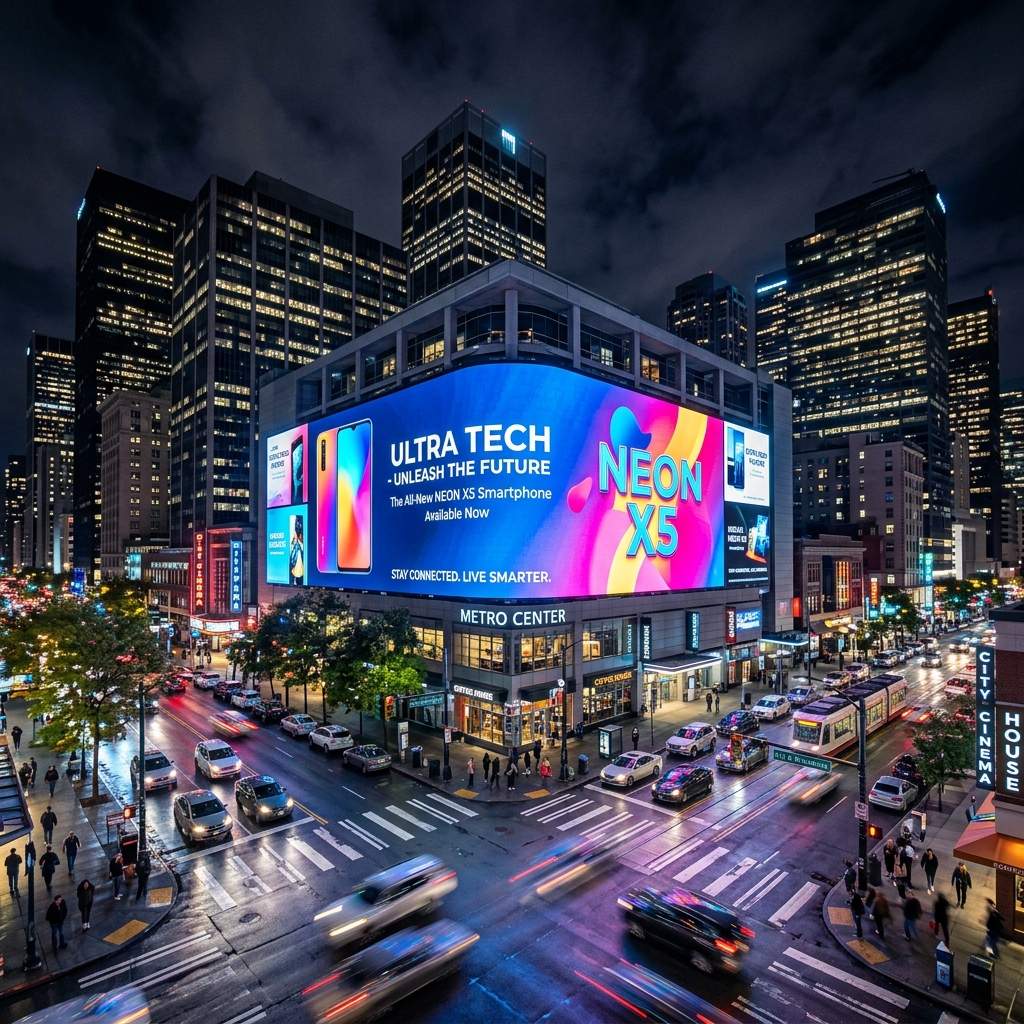 Custom Large-Format LED Hoarding Board Outdoor Advertising